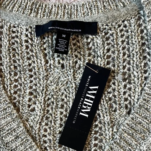 WHBM Mint Green Cable Knit Sweater - Picture 2 of 4